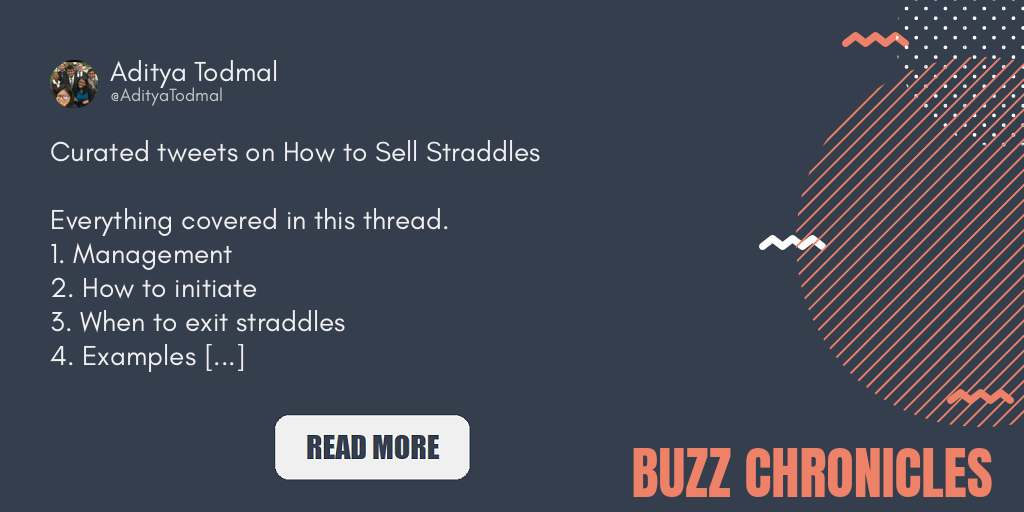 Straddle Quotes Curated tweets on How to Sell Straddles Everything covered…