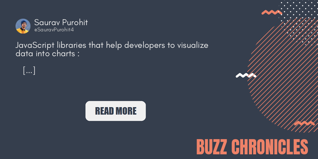 JavaScript libraries that help developers to visualize data…